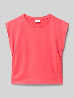 T-shirt w kształcie v z czystej bawełny s.Oliver RED LABEL