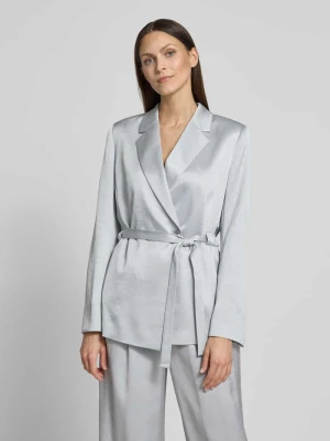 Taliowany żakiet kopertowy z paskiem w talii Marc Cain