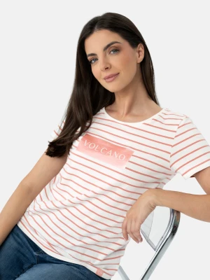 T-shirt w paski T-VIV Volcano