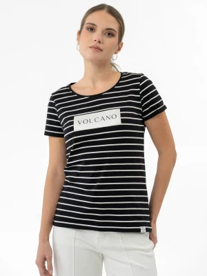 T-shirt w paski T-VIV Volcano