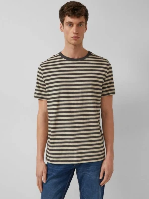 T-shirt w paski z fakturą przędzy płomieniowej s.Oliver