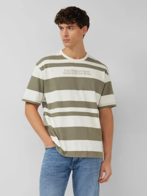 T-shirt w paski z grafiką s.Oliver