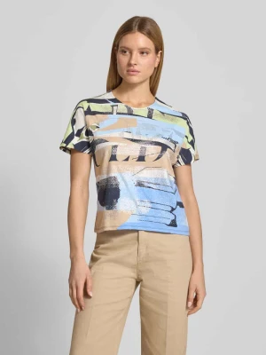 t-shirt we wzór na całej powierzchni z okrągłym dekoltem Betty Barclay