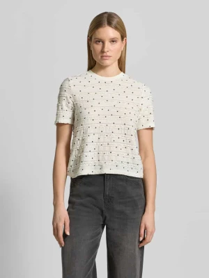 t-shirt we wzór na całej powierzchni z okrągłym dekoltem Jake*s Casual