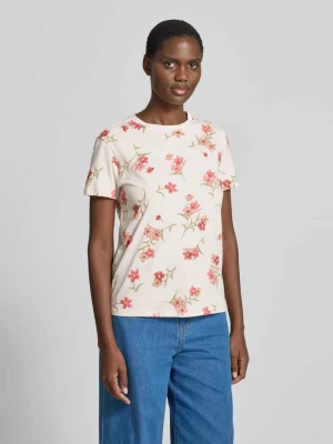 t-shirt we wzór na całej powierzchni z okrągłym dekoltem Jake*s Casual