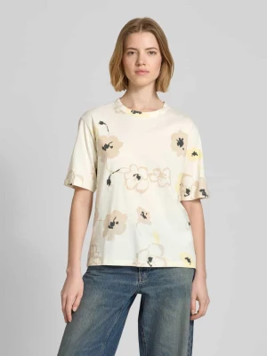 t-shirt we wzór na całej powierzchni z okrągłym dekoltem Jake*s Studio Women