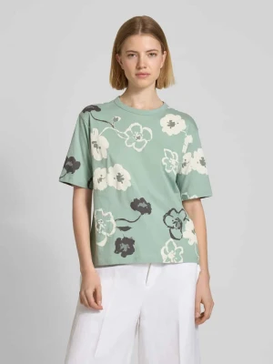 t-shirt we wzór na całej powierzchni z okrągłym dekoltem JAKE*S STUDIO WOMAN