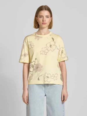 t-shirt we wzór na całej powierzchni z okrągłym dekoltem Jake*s Studio Women