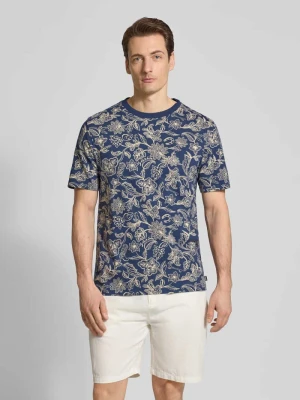 t-shirt we wzór na całej powierzchni z okrągłym dekoltem Scotch & Soda