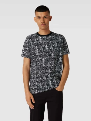T-shirt we wzory na całej powierzchni Karl Lagerfeld