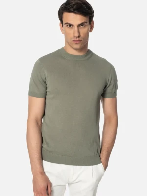 T SHIRT WILLOW ZIELONY Z BAWEŁNY Recman