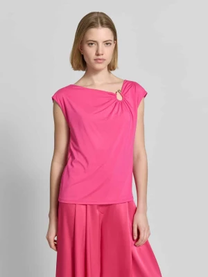 t-shirt z asymetrycznym dekoltem Marc Cain