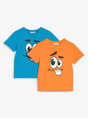 T-shirt  z bawełną organiczną (2 szt.) bonprix