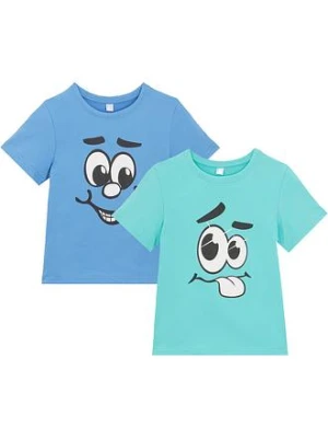 T-shirt z bawełną organiczną (2 szt.) bonprix