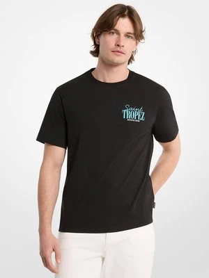 T-shirt z bawełnianego dżerseju Saint-Tropez Michael Kors Mens