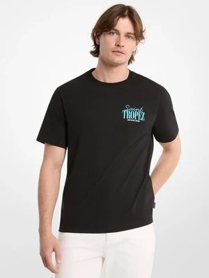T-shirt z bawełnianego dżerseju Saint-Tropez Michael Kors Mens