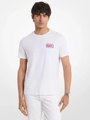 Zdjęcie produktu T-shirt z bawełnianego dżerseju Saint-Tropez Michael Kors BIAŁY (Biały)