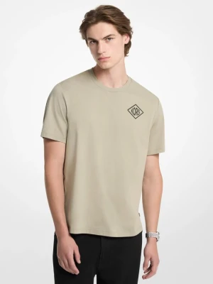 T-shirt z bawełnianego dżerseju z logo z nadrukiem Michael Kors