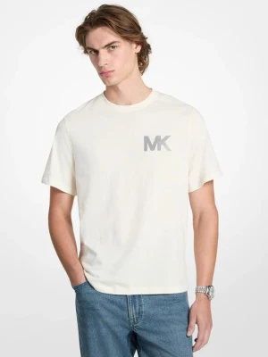 T-shirt z bawełnianego dżerseju z logo z nadrukiem Michael Kors