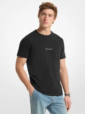T-shirt z bawełnianego dżerseju z logo z nadrukiem Michael Kors Mens