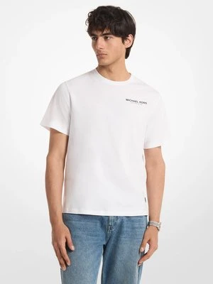 T-shirt z bawełnianego dżerseju z logo z nadrukiem Michael Kors Mens