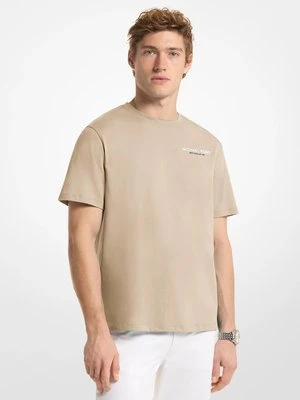 T-shirt z bawełnianego dżerseju z logo z nadrukiem Michael Kors Mens