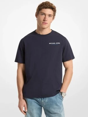 T-shirt z bawełnianego dżerseju z logo z nadrukiem Michael Kors Mens