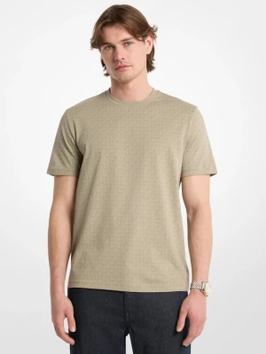 T-shirt z bawełnianego dżerseju z nadrukiem w charakterystyczne logo Michael Kors