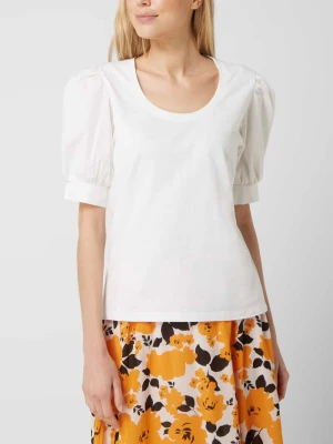 T-shirt z bawełny ekologicznej model ‘Sisa’ Selected Femme