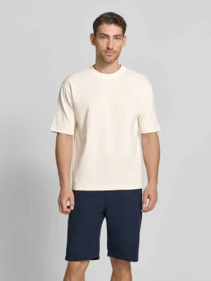 t-shirt z bawełny ekologicznej z haftem JAKE*S STUDIO MEN