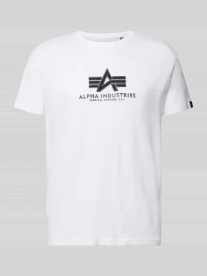 t-shirt z bawełny model 'BASIC' alpha industries
