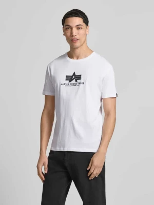 t-shirt z bawełny model 'BASIC' alpha industries