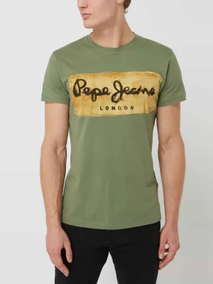 T-shirt z bawełny model ‘Charing’ Pepe Jeans