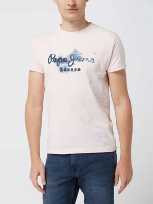 T-shirt z bawełny model ‘Golders’ Pepe Jeans
