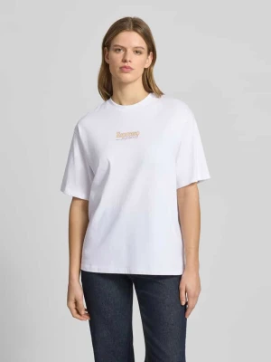 T-shirt z bawełny model 'LATTE' JJXX