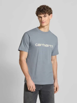 T-shirt z bawełny Model 'Script' Carhartt Work In Progress