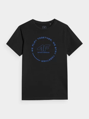 T-shirt z bawełny organicznej chłopięcy 4F