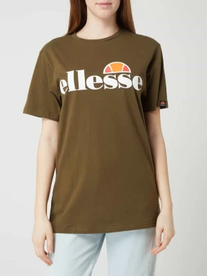 T-shirt z bawełny z detalami z logo Ellesse
