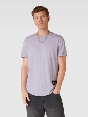 T-shirt z bawełny z detalem z logo model ‘BADGE’ Calvin Klein Jeans