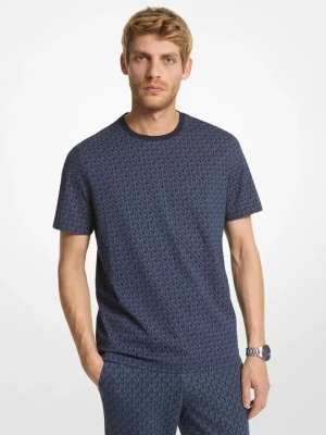 T-shirt z bawełny z logo Michael Kors PÓŁNOC (Niebieski)