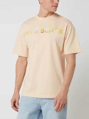 T-shirt z bawełny z nadrukiem z logo 9N1M SENSE