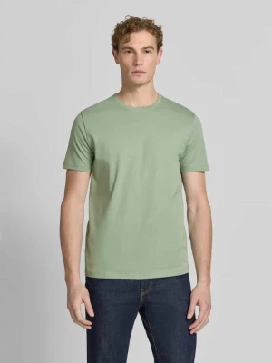 t-shirt z bawełny z okrągłym dekoltem Christian Berg Trzcinowy