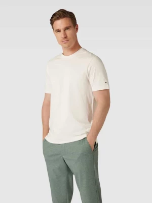 T-shirt z bawełny z okrągłym dekoltem model ‘MERCERIZED’ Tommy Hilfiger