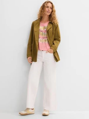 T-shirt z brokatowym nadrukiem bonprix