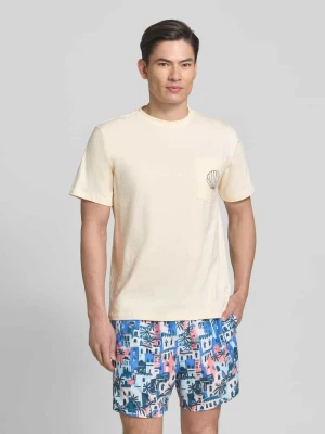 t-shirt z brustaszą i haftem model ‚Ilfracombe’ BOARDIES