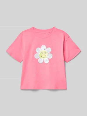 t-shirt z cekinowym obszyciem GAP