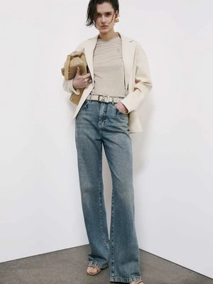 T-shirt z cienkiej dzianiny z logo ze strassami PATRIZIA PEPE