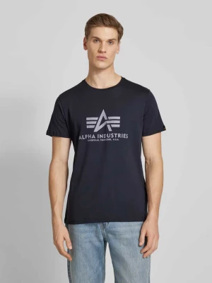 T-shirt z czystej bawełny alpha industries