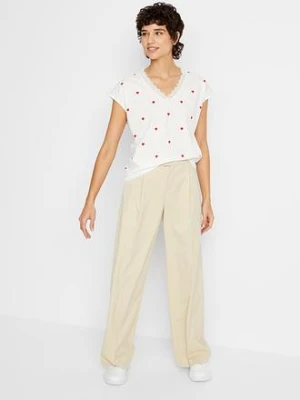 T-shirt z czystej bawełny bonprix