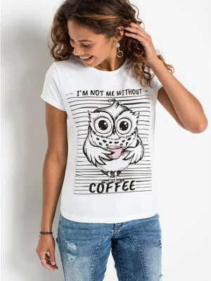 Zdjęcie produktu T-shirt z czystej bawełny BonPrix biały